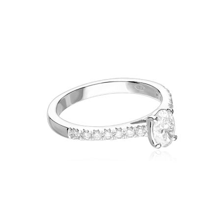 Anillo Oro 18k y diamantes 0.74cts "Caserta"