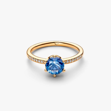 Anillo Pandora brillante azul 168289C02
