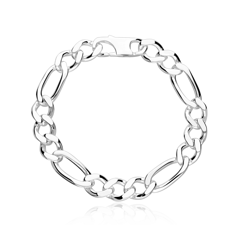 Pulsera Plata primera ley 21cm "Abner"