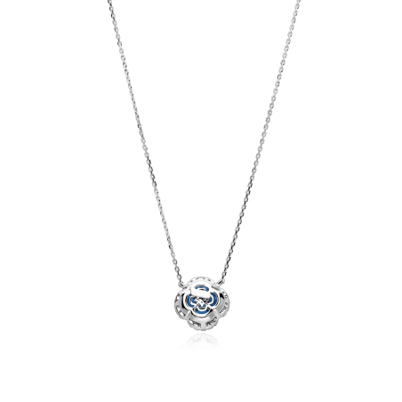 Gargantilla Oro 18k zafiros y diamantes 0.18cts "Vann"