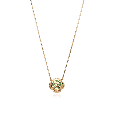 Gargantilla Oro 18k esmeraldas y diamantes 0.15cts "Vann"