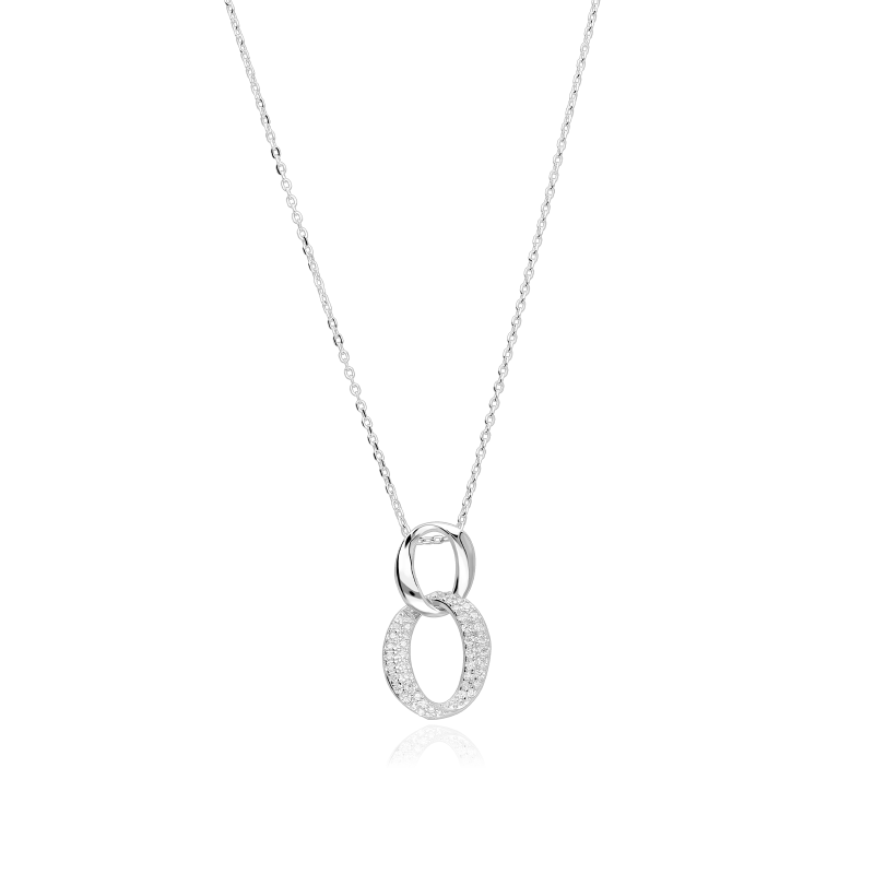 Gargantilla Plata primera ley y circonitas "Claudia"