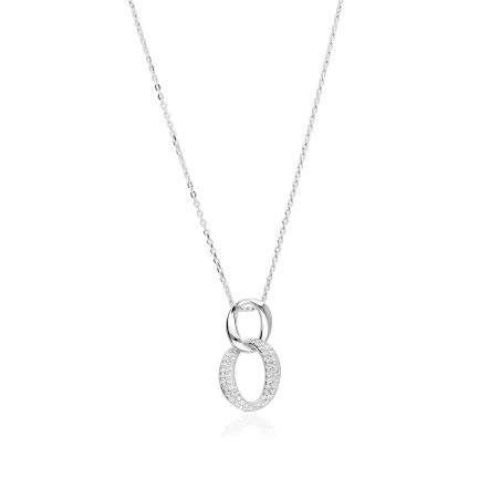 Gargantilla Plata primera ley y circonitas "Claudia"