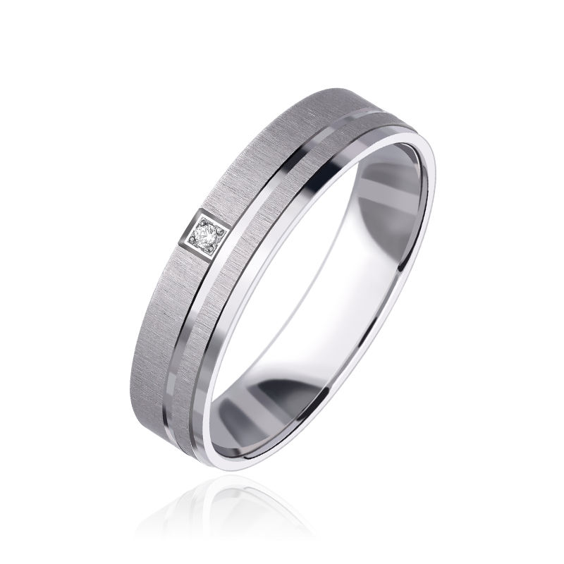 Alianza "Nexo" Oro 9k y Diamante 0.01cts 3100109(9)