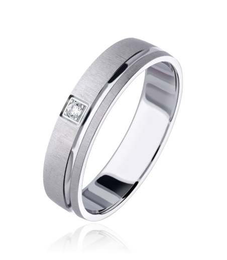 Alianza "Nexo" Oro 9k y Diamante 0.02cts 3100221(9)