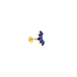 Piercing Oro 18k y circonitas "Riviera"