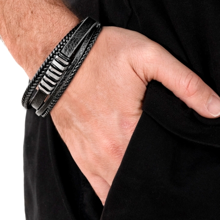 Pulsera Lotus Style cuero LS2591-2/1