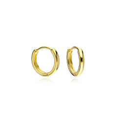 Aros Plata baño Oro 18k 11mm "Truman"