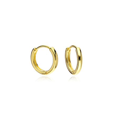 Aros Plata baño Oro 18k 11mm "Truman"