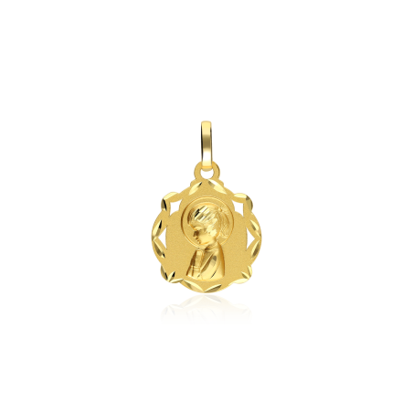 Medalla Oro 18k Virgen niña "María"