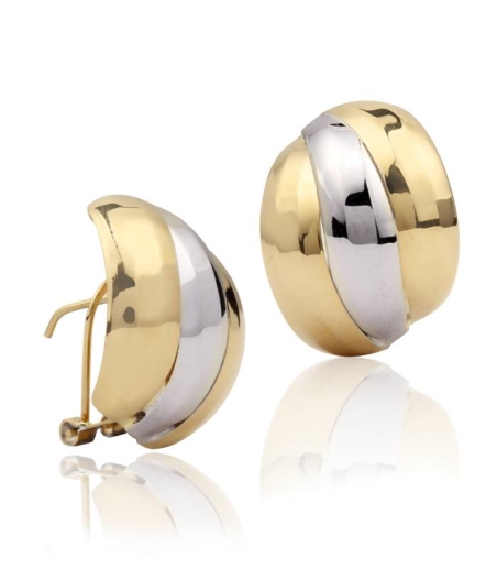 Pendientes "Minesse" Oro Bicolor 18K