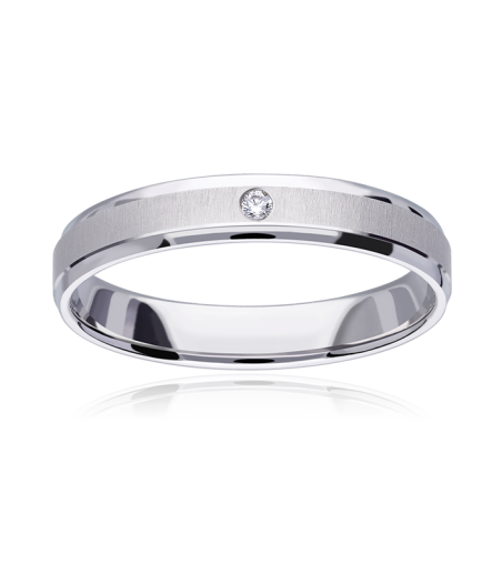 Alianza "Nexo" 9k y diamante 0.015cts 3100260(9)