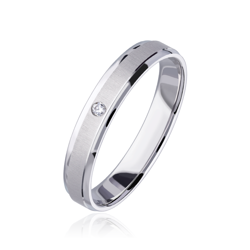 Alianza "Nexo" 9k y diamante 0.015cts 3100260(9)