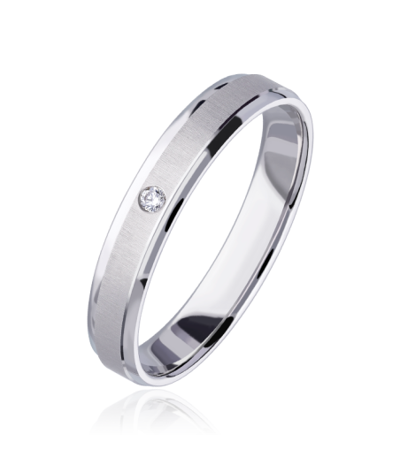 Alianza "Nexo" 9k y diamante 0.015cts 3100260(9)