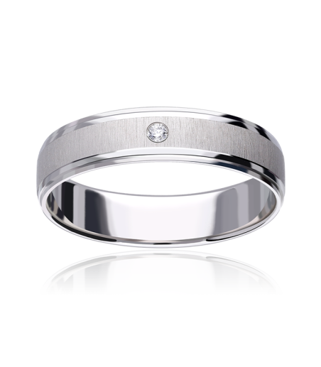 Alianza "Nexo" Oro 9k y diamante 0.02cts 3100259(9)