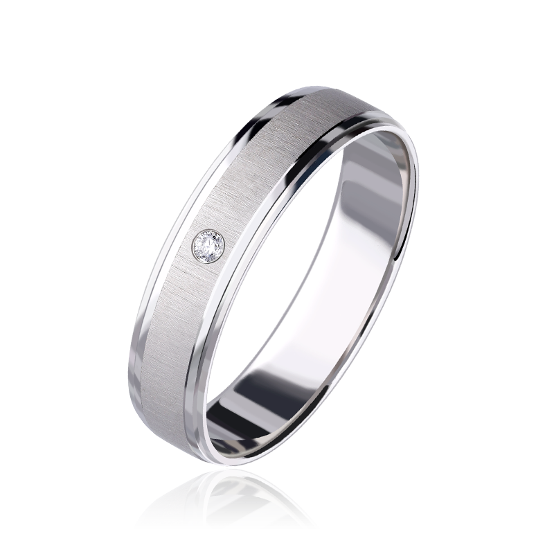 Alianza "Nexo" Oro 9k y diamante 0.02cts 3100259(9)