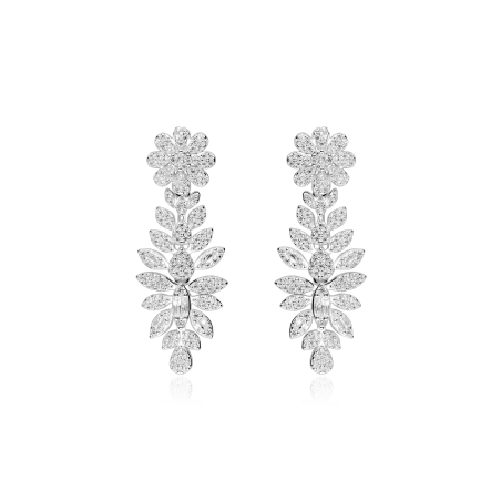 Pendientes Plata primera ley y circonitas "Xenona"