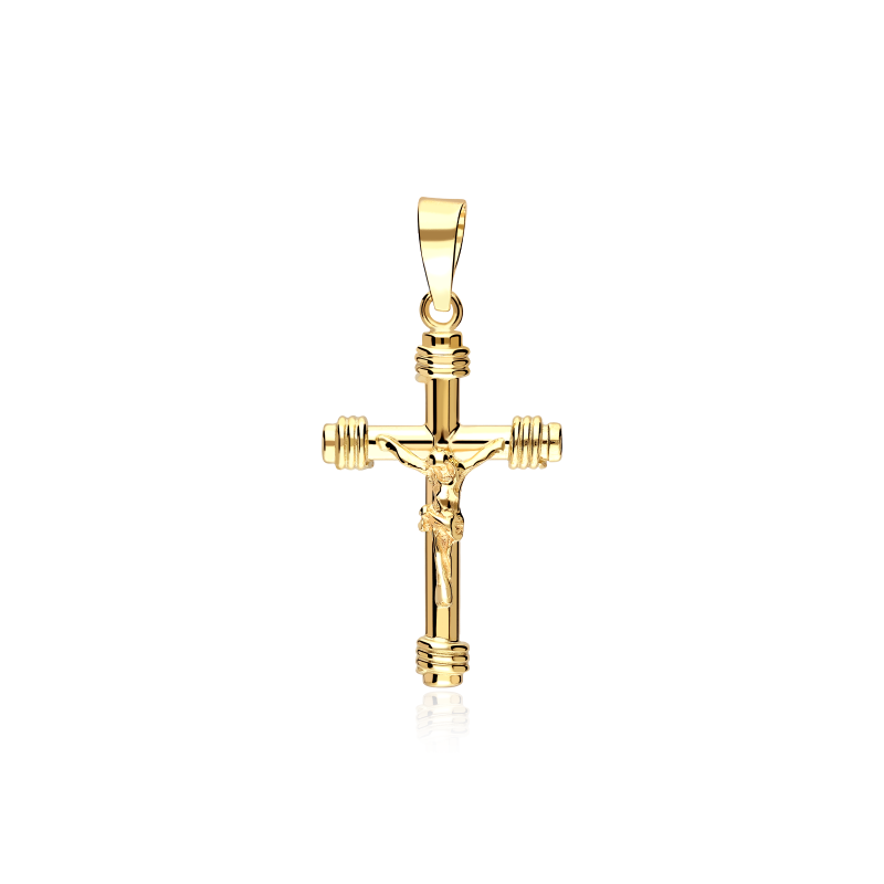 Colgante Cruz Oro 9k "Tadeo"