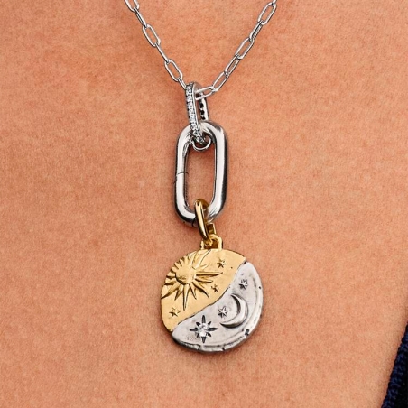 Charm Pandora medallón Sol y Luna 763977C01