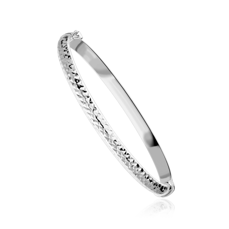 Pulsera rígida plata de primera ley "Cass"