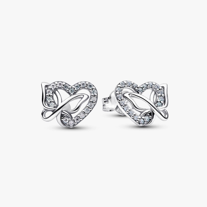 Pendientes Pandora Corazón y mariposa 294476C01