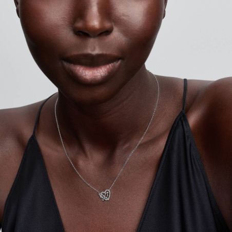 Collar Pandora Corazón y mariposa 394477C01