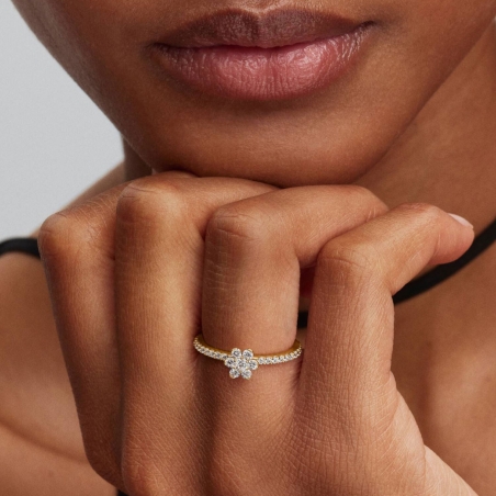 Anillo Pandora Flor brillante 164499C01
