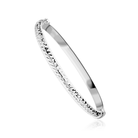 Pulsera rígida plata de primera ley "Cass"