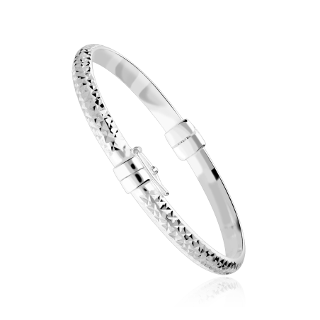 Pulsera rígida plata de primera ley "Cass"