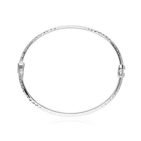 Pulsera rígida plata de primera ley "Cass"
