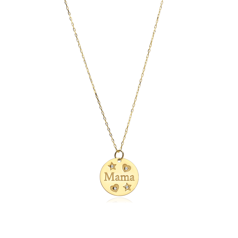 Gargantilla mamá oro 9k "Goditi"