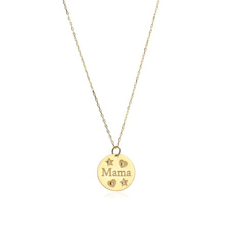 Gargantilla mamá oro 9k "Goditi"
