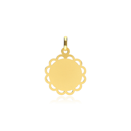 Medalla oro 18k Virgen niña "Saint"