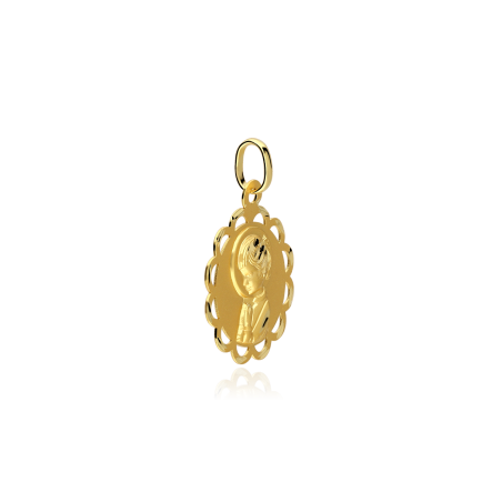 Medalla oro 18k Virgen niña "Saint"