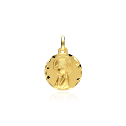 Medalla oro 18k Virgen niña "Seiya"