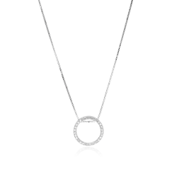 Gargantilla Oro 18k y diamantes 0.09cts "Bentivoglio"