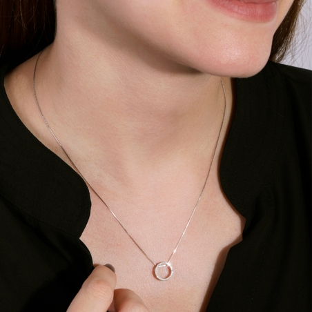 Gargantilla Oro 18k y diamantes 0.09cts "Bentivoglio"