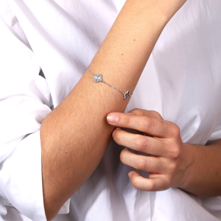 Pulsera Plata de primera ley 20cm "Clay"