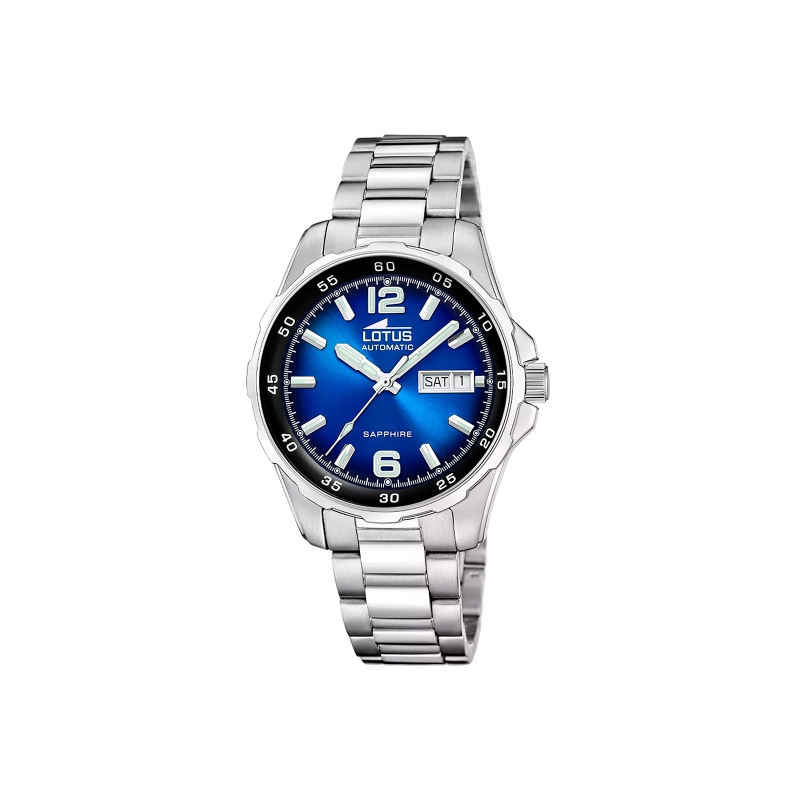 Orologio Lotus 18586/6, Cassa In Acciaio, Vetro Minerale, Cronografo, 44 Mm
