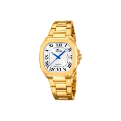Reloj Lotus Square dorado 19049/1