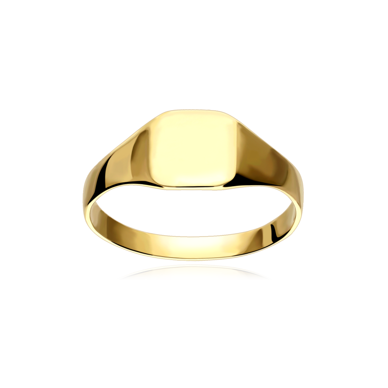 Sello Oro 9k cuadrado "Pequeño Mateo"