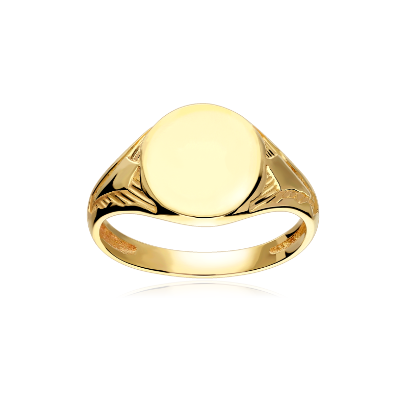 Sello Oro 9k redondo "Pequeño Lucas"