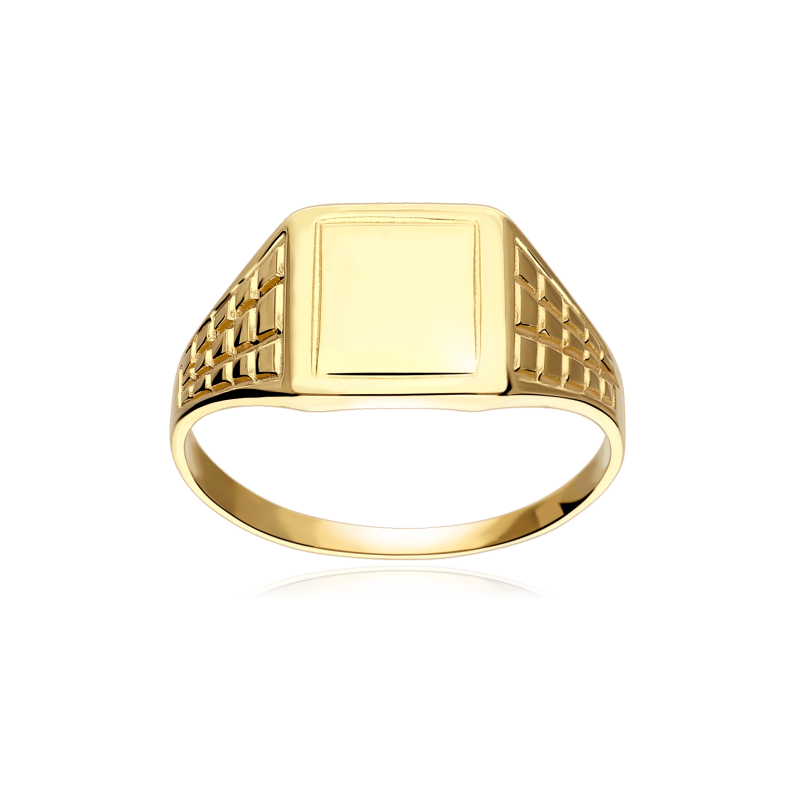 Sello Oro 9k cuadrado "Pequeño Juan"