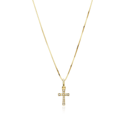 Gargantilla Oro 18k y diamantes 0.44cts "Santa Inés"