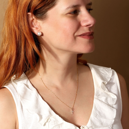 Gargantilla Oro 18k y diamantes 0.44cts "Santa Inés"