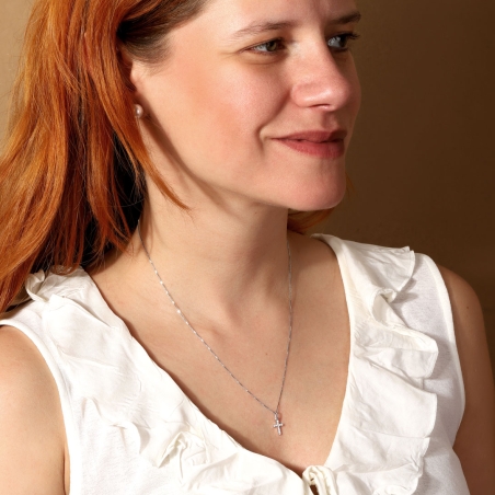 Gargantilla Oro 18k y diamantes 0.44cts "Santa Inés"