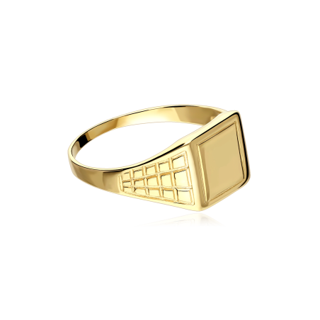 Sello Oro 9k cuadrado "Pequeño Juan"