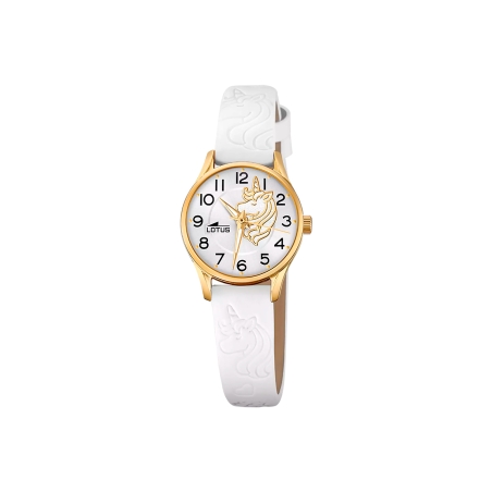 Reloj Lotus Junior Unicornio dorado 18574/F