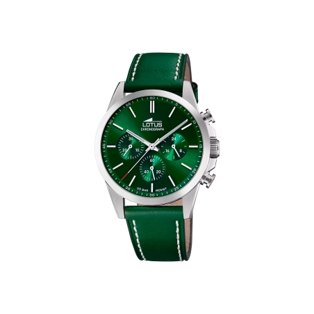Reloj Lotus Chrono piel verde 18990/3