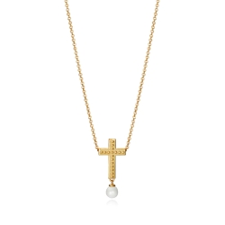 Collar Viceroy cruz y perla 61066C000-60